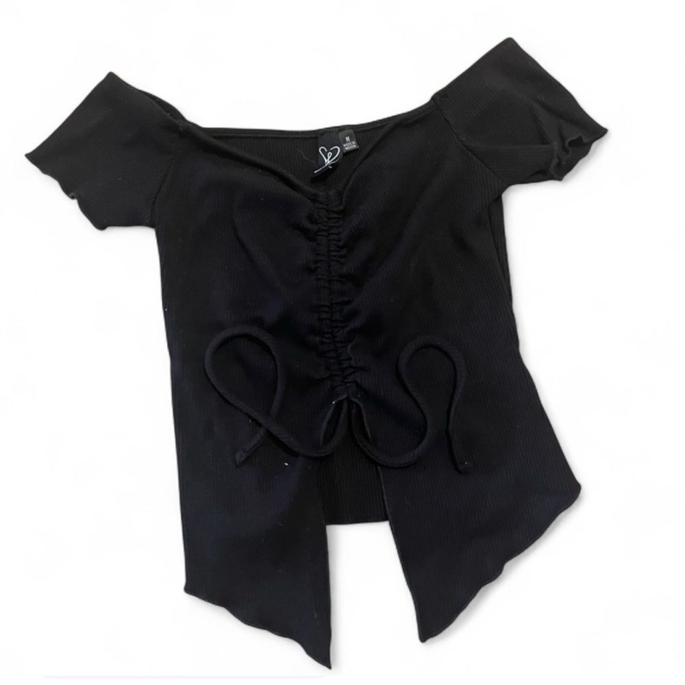 Black Off the Shoulder Top